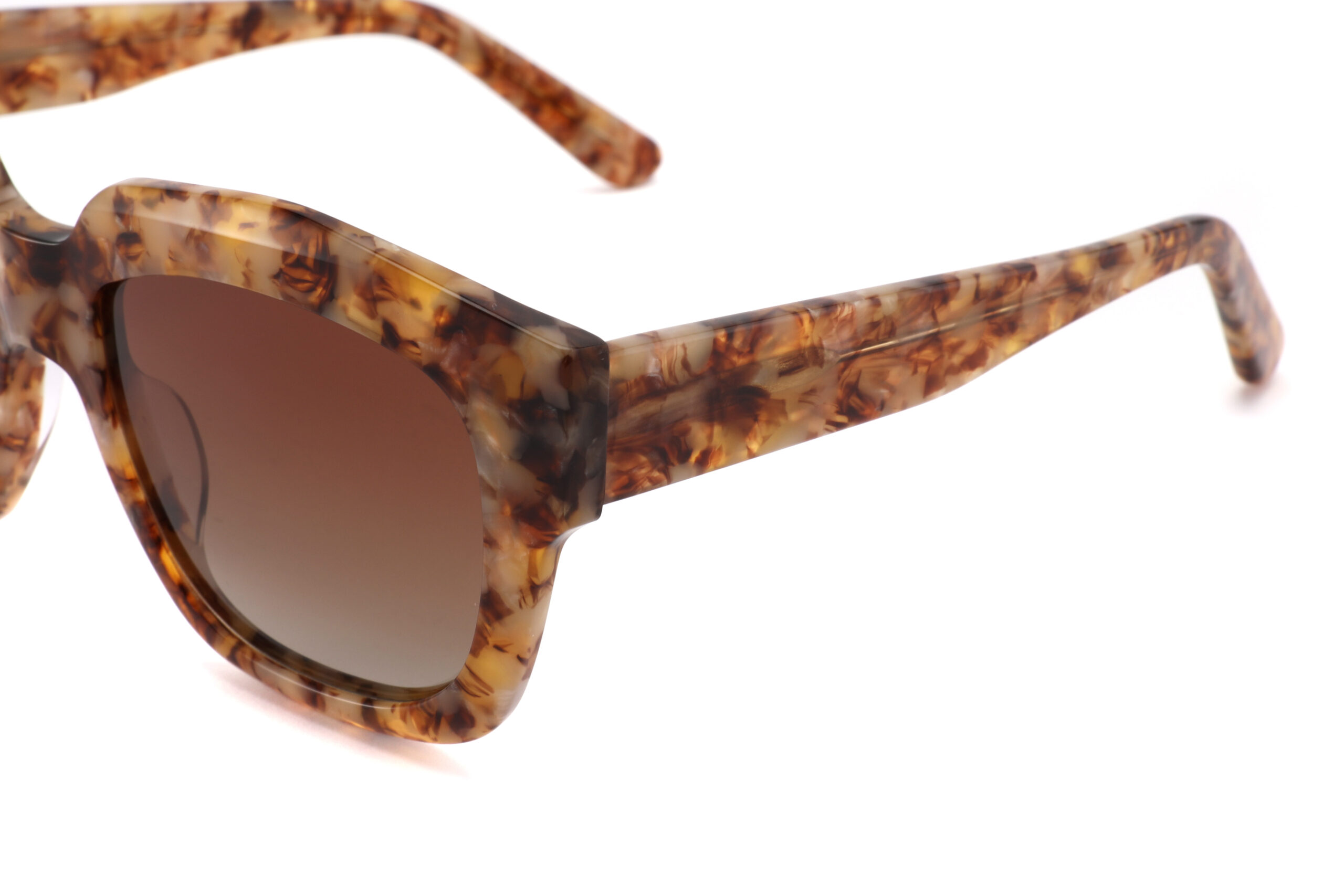 Bold Textured Pattern Large Square Sunglasses CSA3005