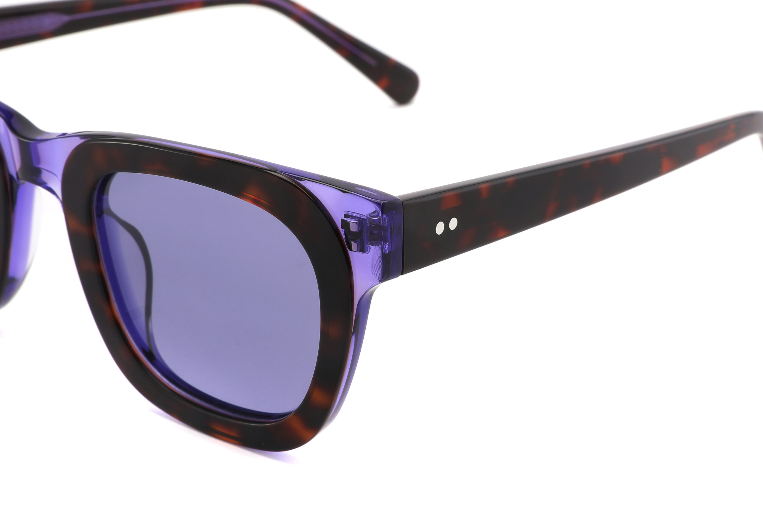 Bold Dual-Color Thick Rectangular Sunglasses CSA3009