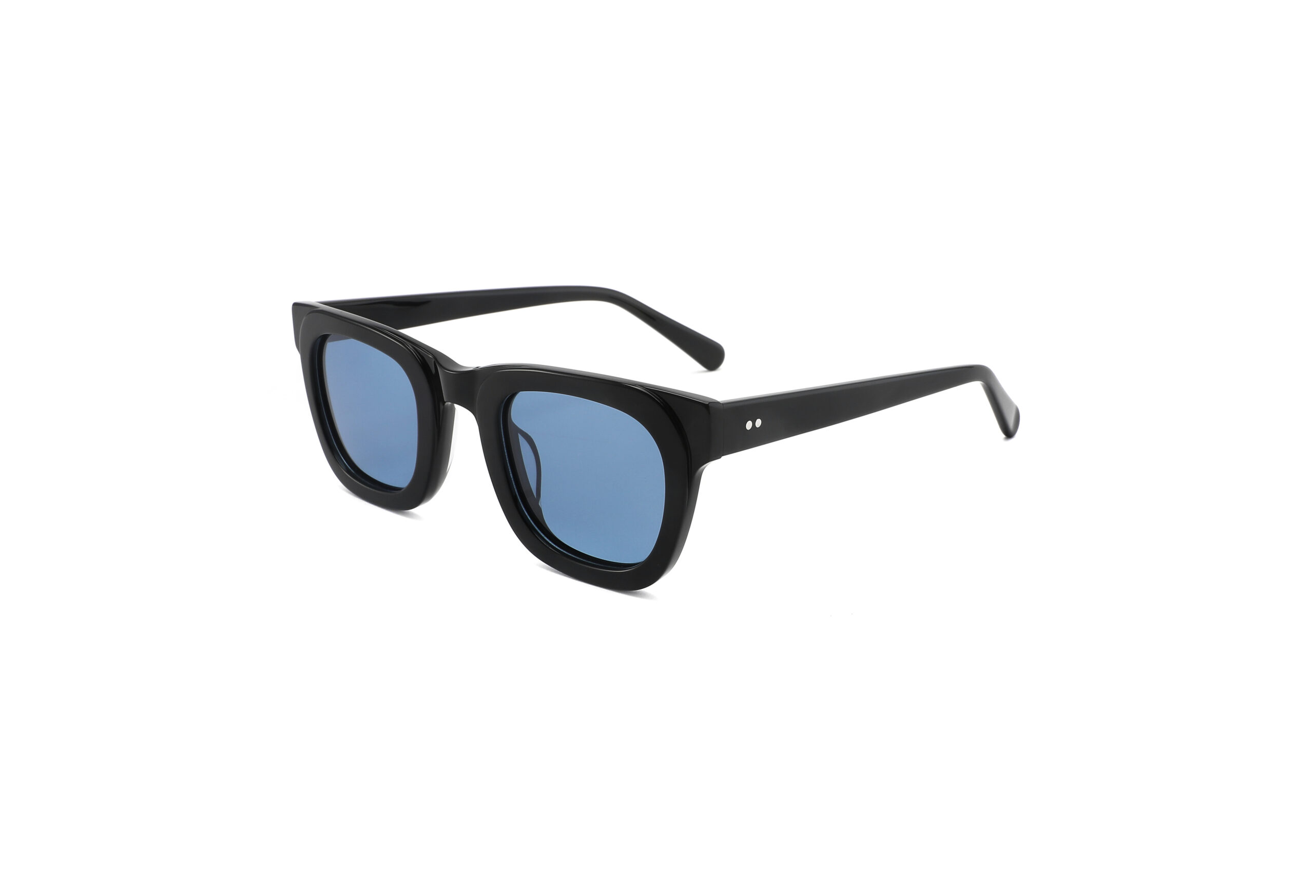Bold Dual-Color Thick Rectangular Sunglasses CSA3009