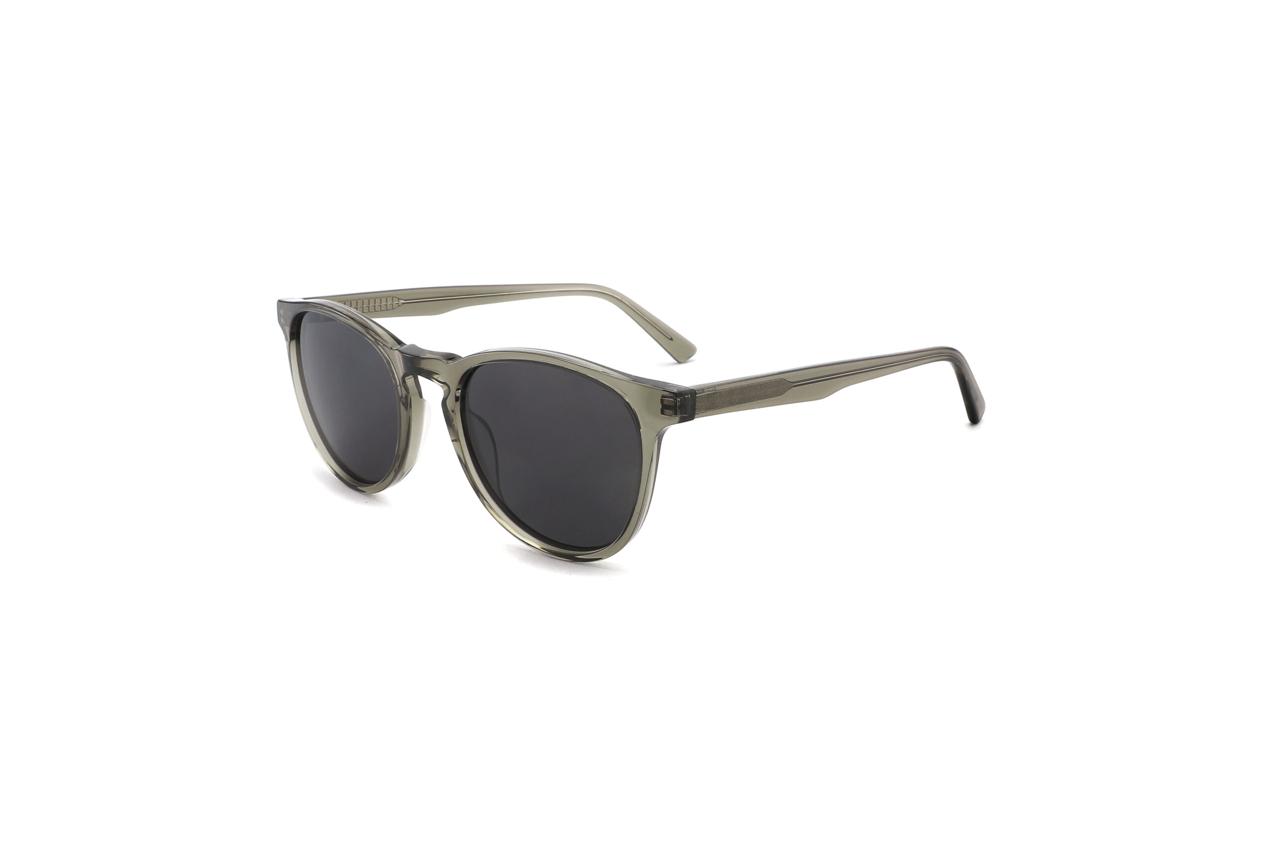 Slim Round Acetate Sunglasses For Ladies CSA3058