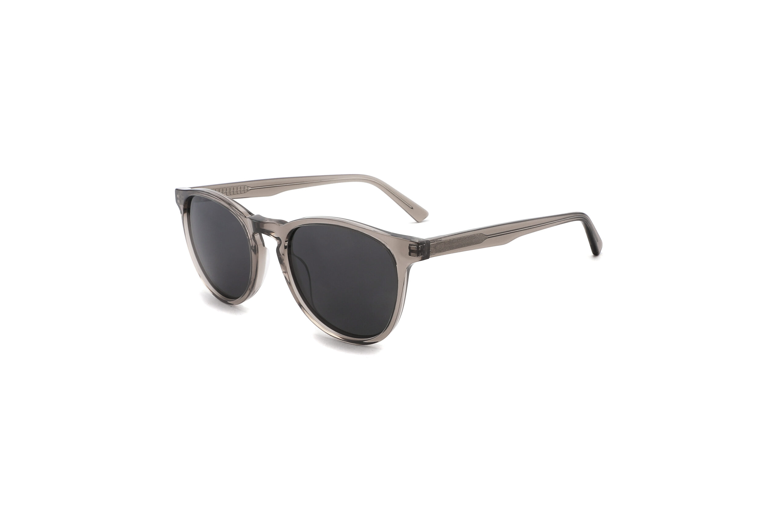 Slim Round Acetate Sunglasses For Ladies CSA3058