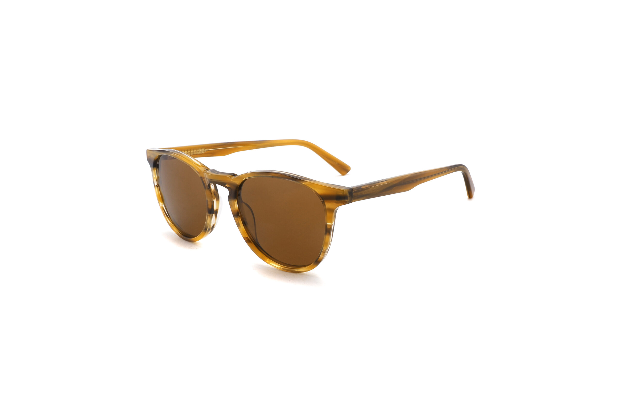 Slim Round Acetate Sunglasses For Ladies CSA3058