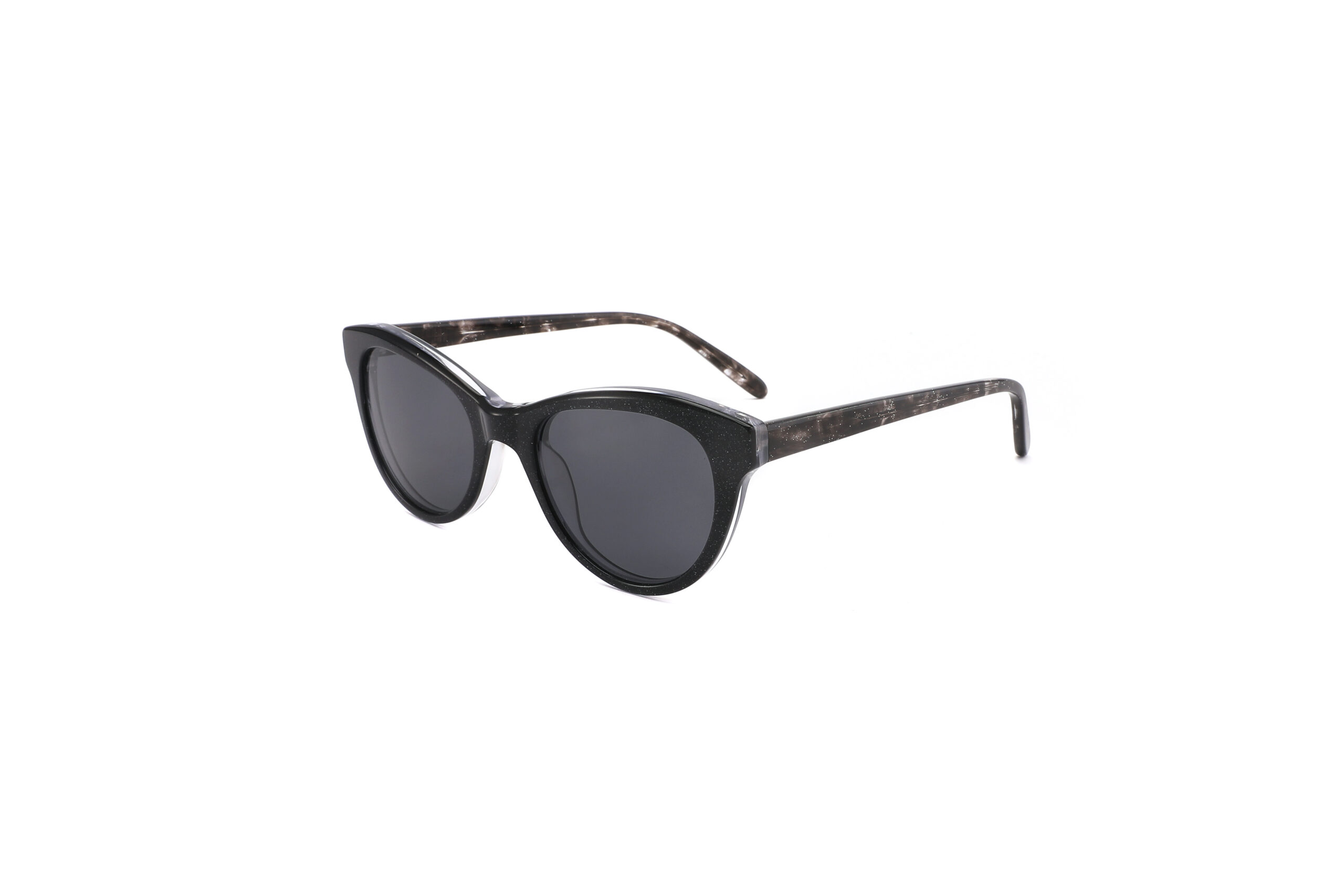 Glitter-Infused Elegant Cat-Eye Sunglasses CSA3020
