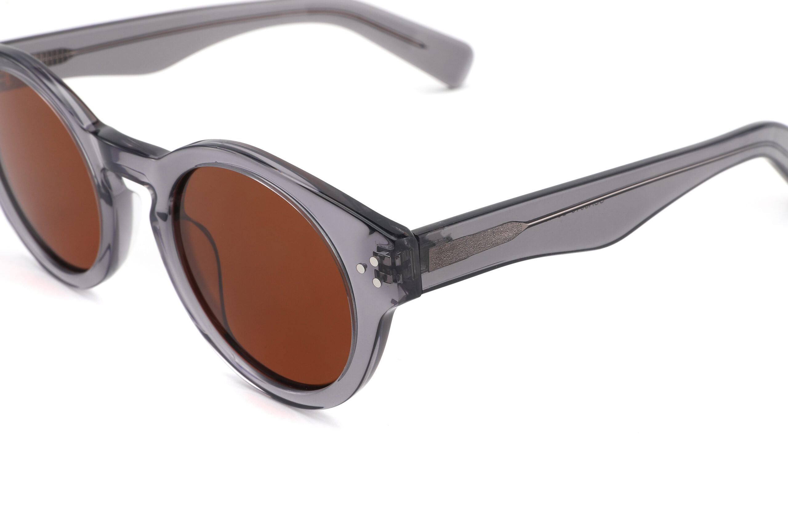 Vintage Artisan Round Acetate Sunglasses - CSA3010