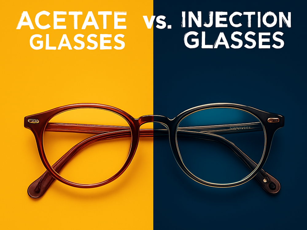 Acetate Glasses VS. Injection Glasses