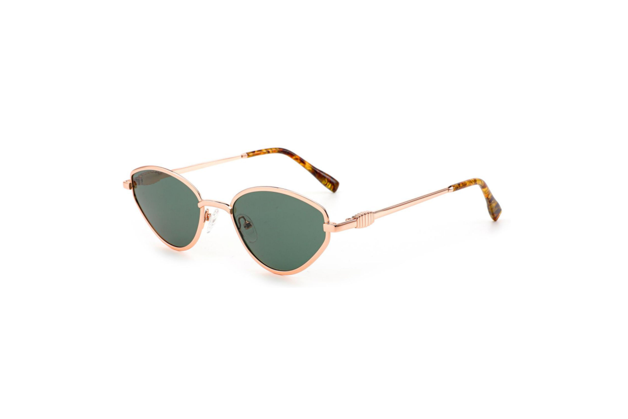 MB1692S Contemporary Geometric Cat-Eye Polarized Metal Sunglasses