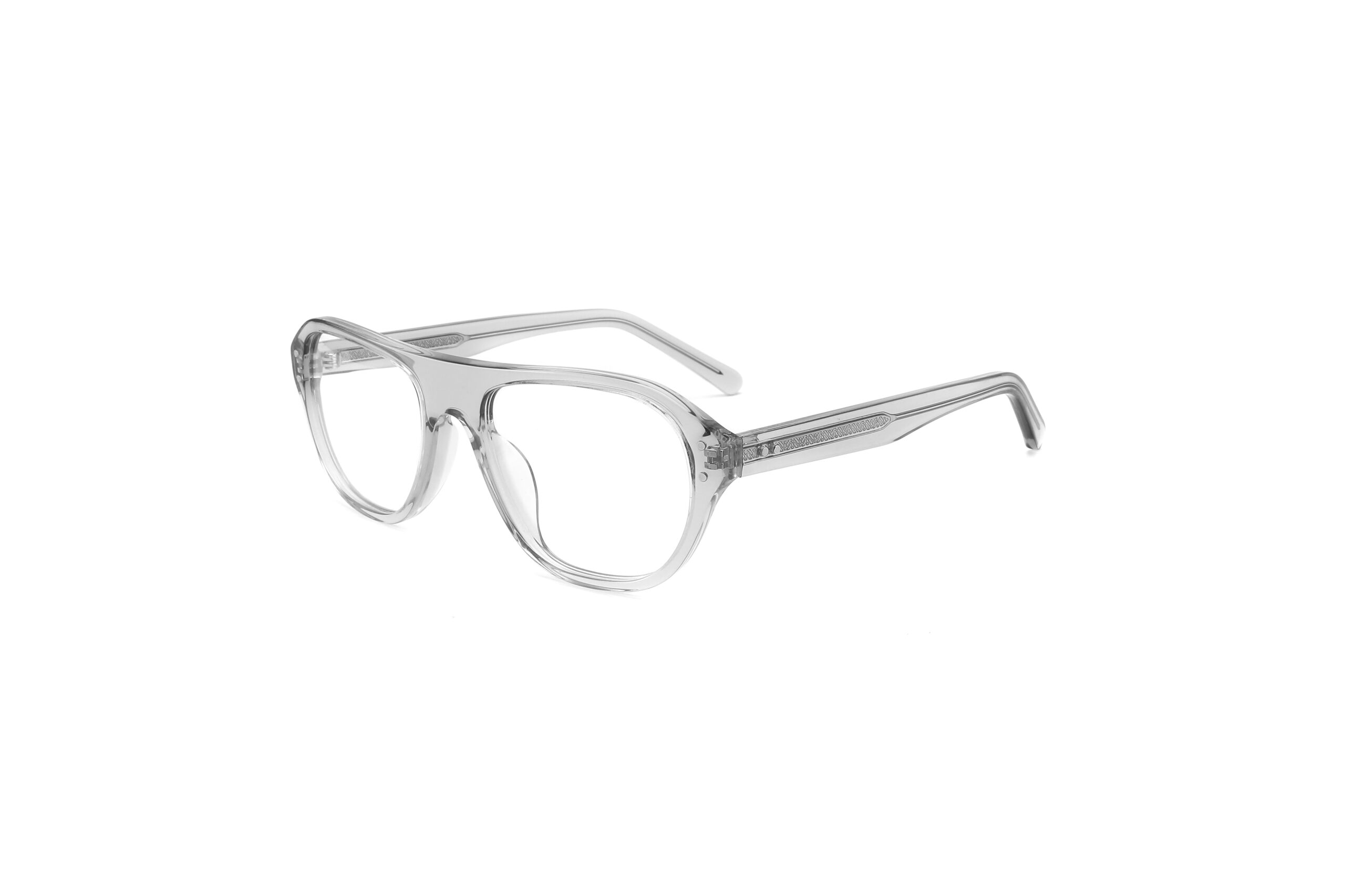 COA3011 - Retro Flat-Top Navigator Full-Rim Acetate Eyeglass Frames