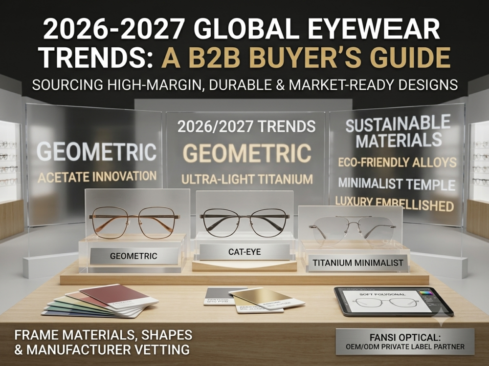 2026-2027 Global Eyewear Trends: A B2B Buyer’s Guide to Frame Materials, Shapes, and Sourcing Strategy