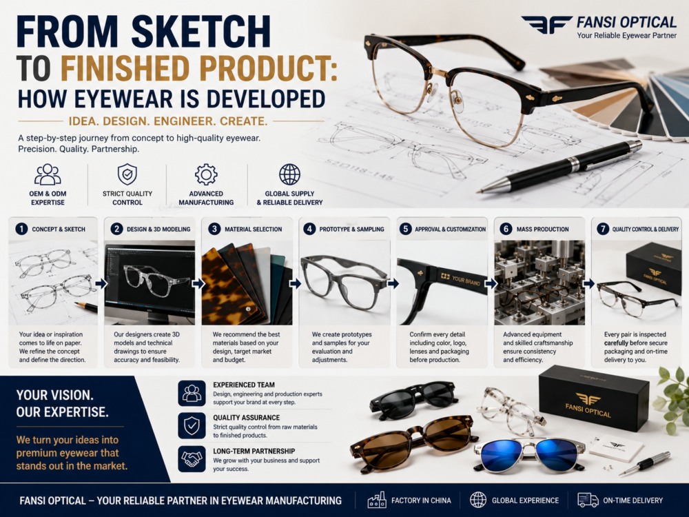 From Sketch to Finished Product How Eyewear Is Developed